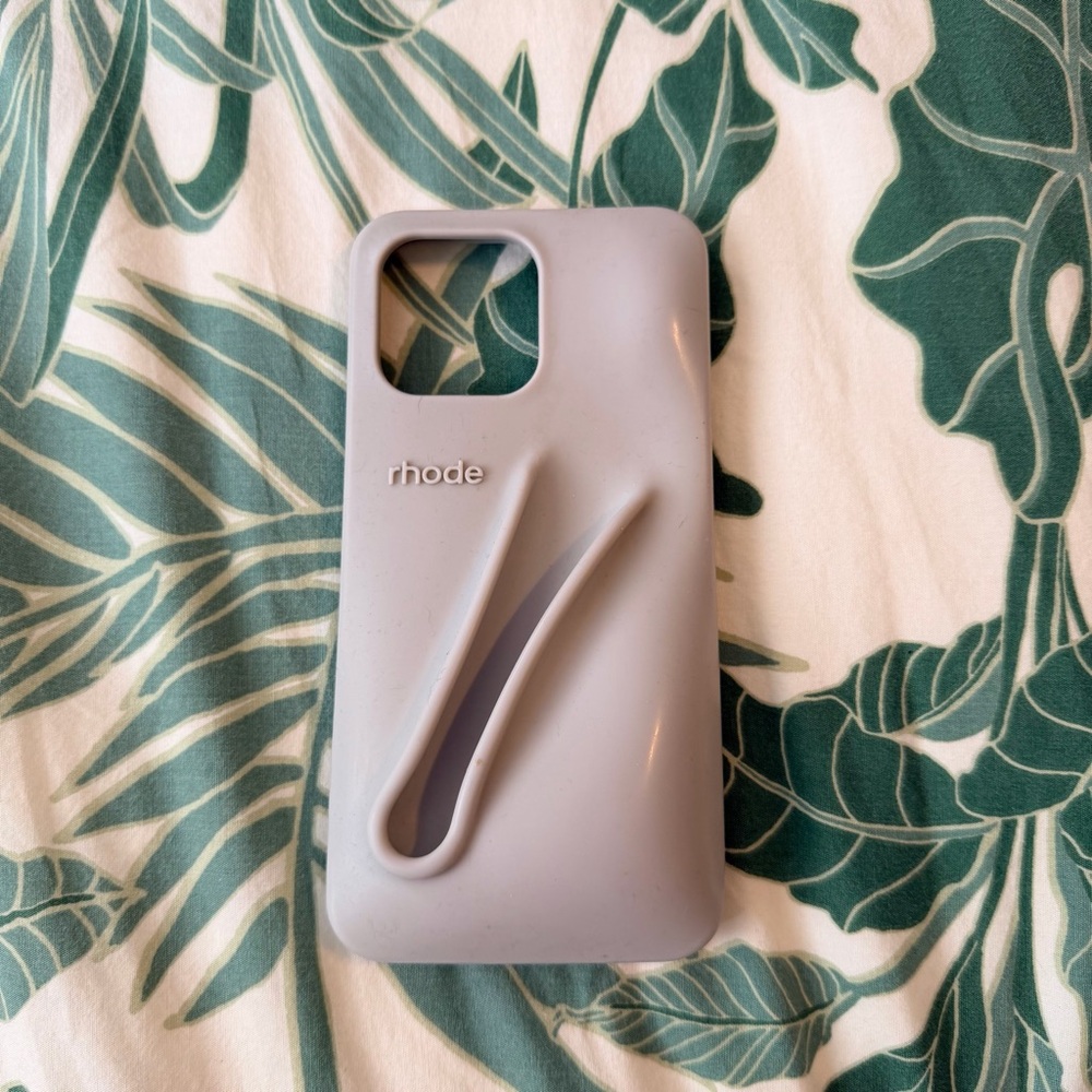 RHODE Light Gray Phone Case with Grip